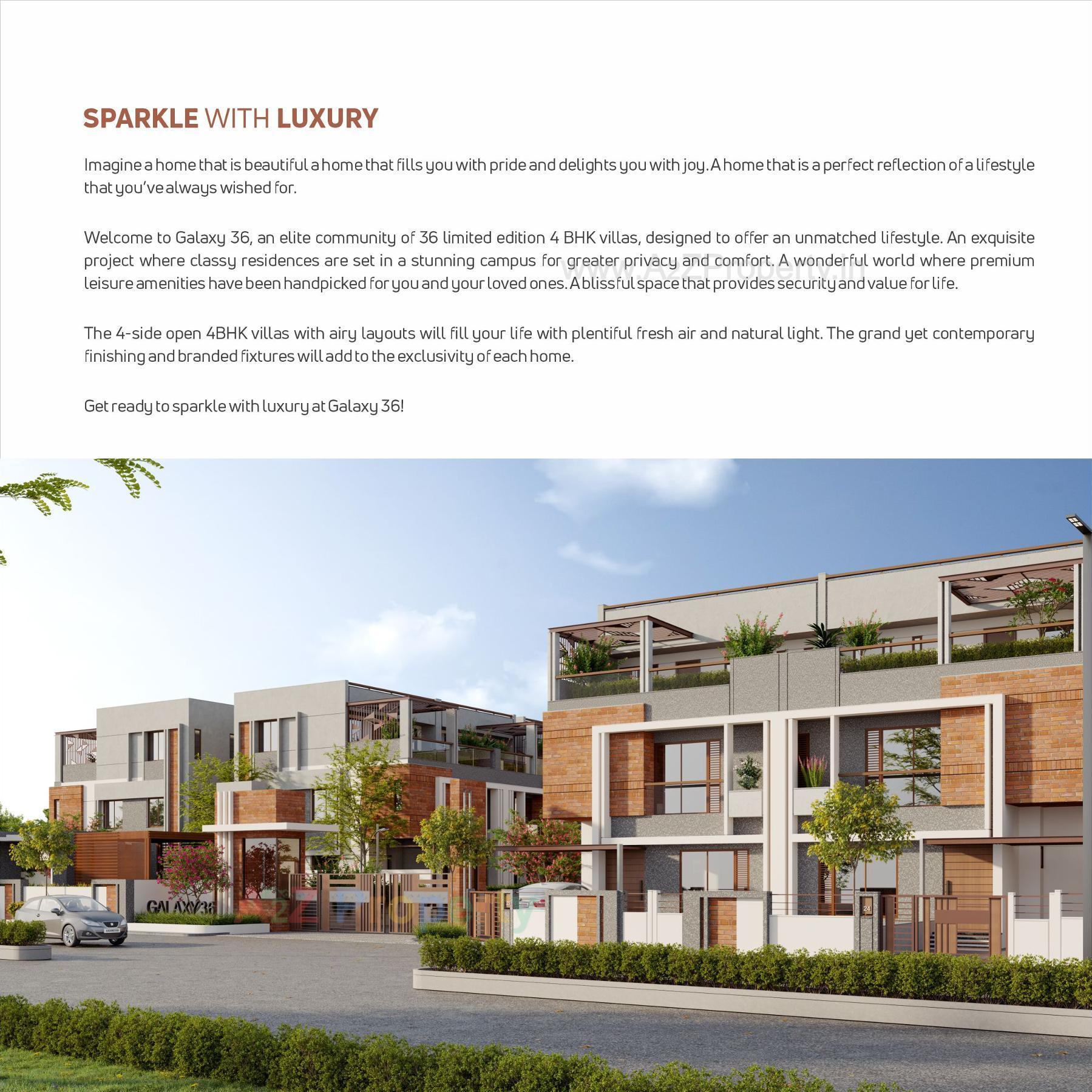 3D Elevation of real estate project Galaxy located at Ankhol, Vadodara, Gujarat