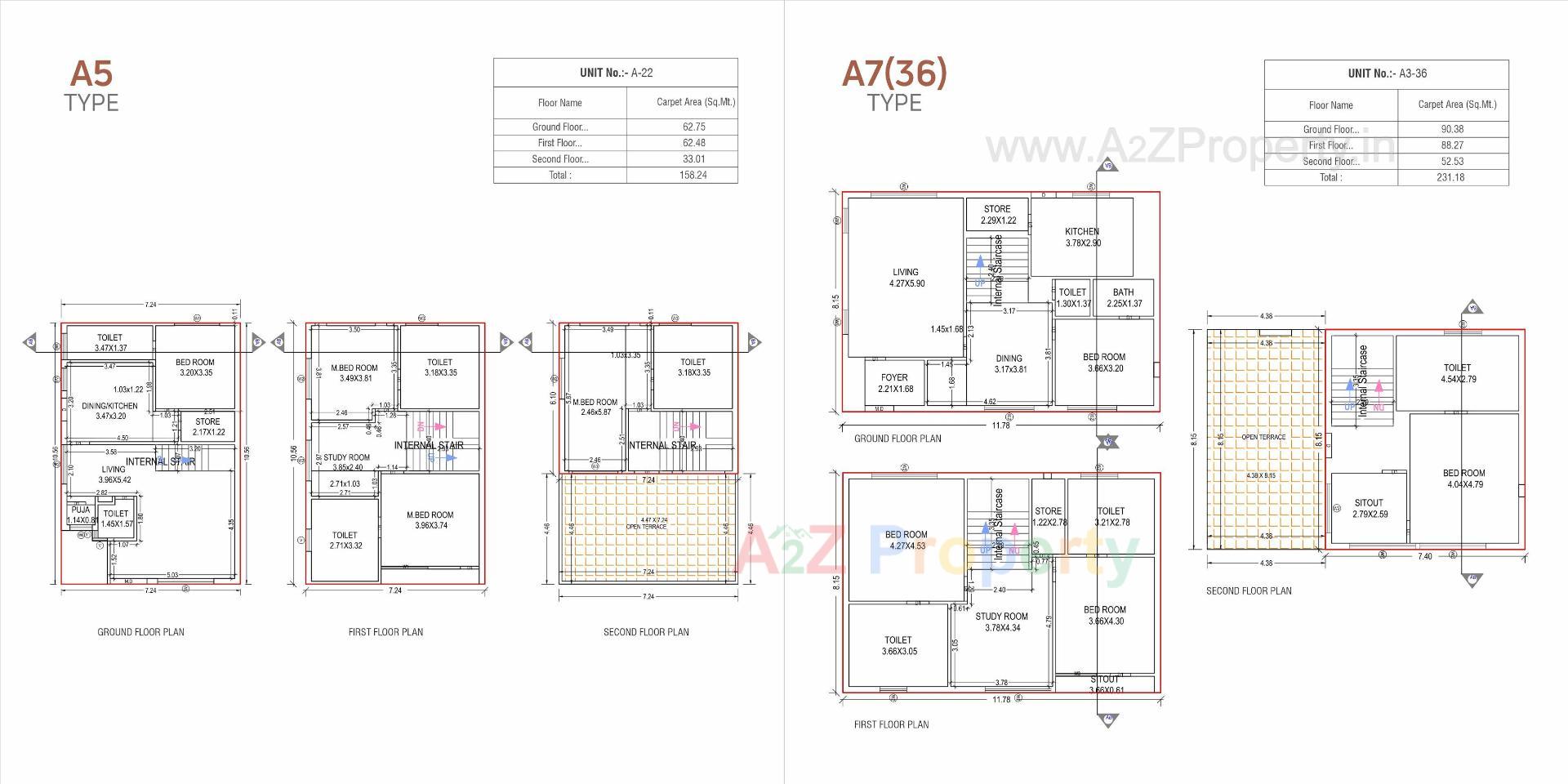 Layout of real estate project Galaxy located at Ankhol, Vadodara, Gujarat