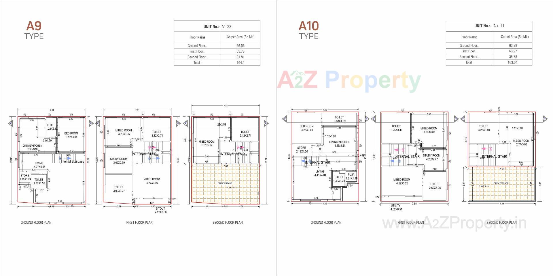 Layout of real estate project Galaxy located at Ankhol, Vadodara, Gujarat