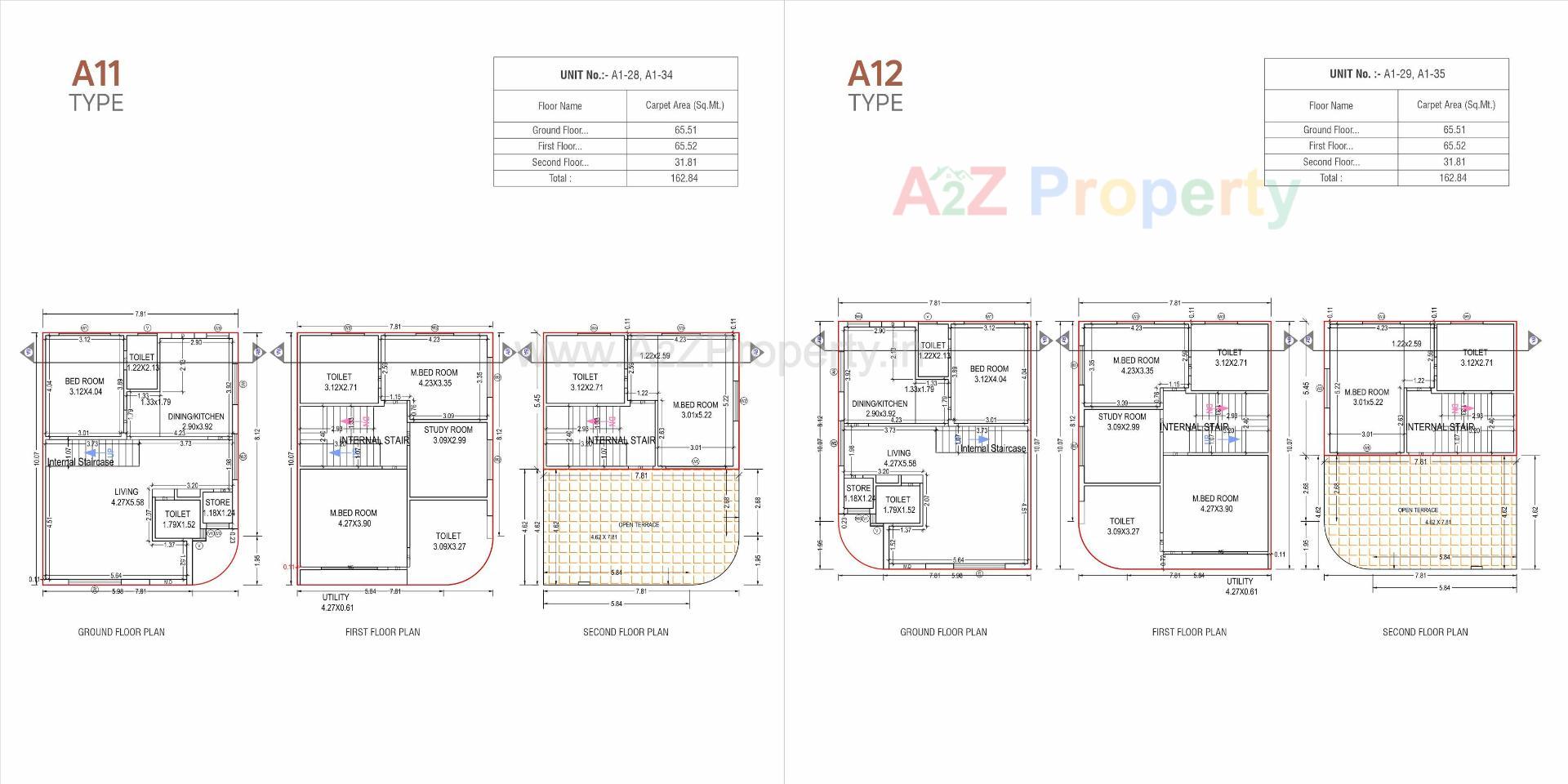 Layout of real estate project Galaxy located at Ankhol, Vadodara, Gujarat