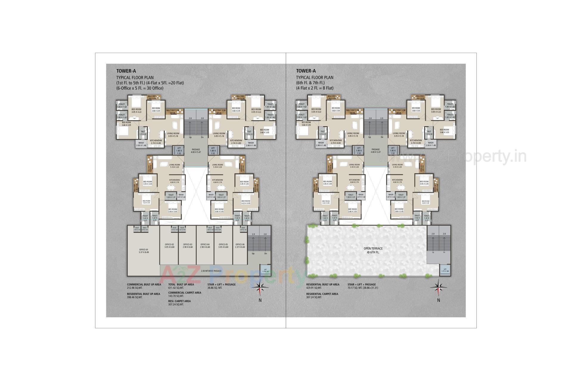 Layout of real estate project Galaxy located at Vadodara, Vadodara, Gujarat