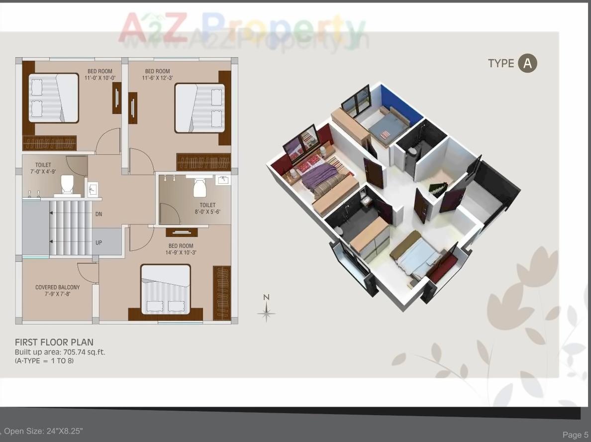 Layout of real estate project Ganga Parvati Duplex located at Gotri, Vadodara, Gujarat