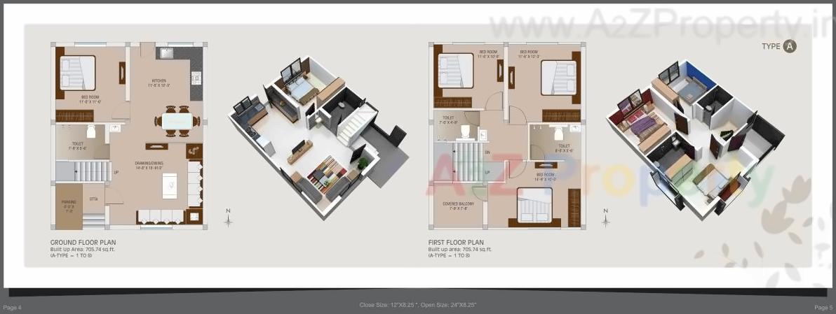 Layout of real estate project Ganga Parvati Duplex located at Gotri, Vadodara, Gujarat