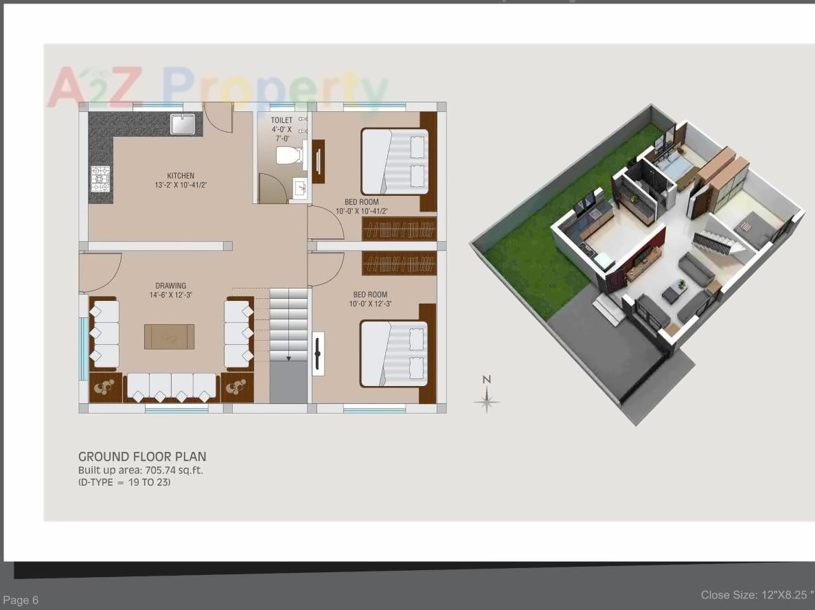 Layout of real estate project Ganga Parvati Duplex located at Gotri, Vadodara, Gujarat