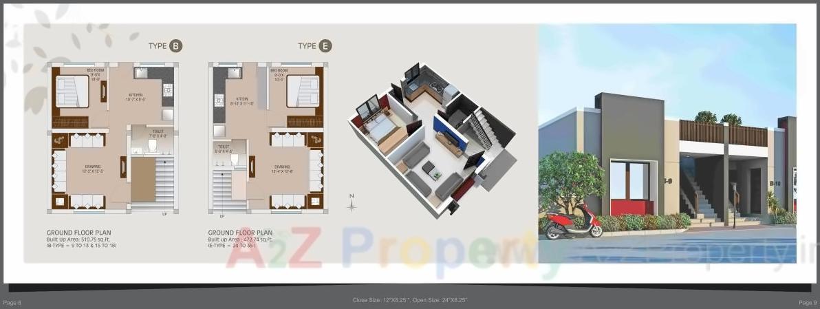 Layout of real estate project Ganga Parvati Duplex located at Gotri, Vadodara, Gujarat