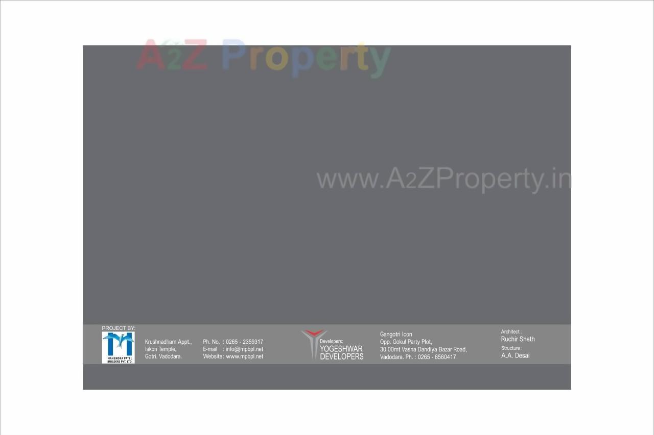  of real estate project Gangotri Icon located at Vasna, Vadodara, Gujarat