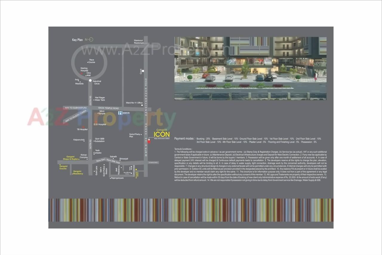  of real estate project Gangotri Icon located at Vasna, Vadodara, Gujarat