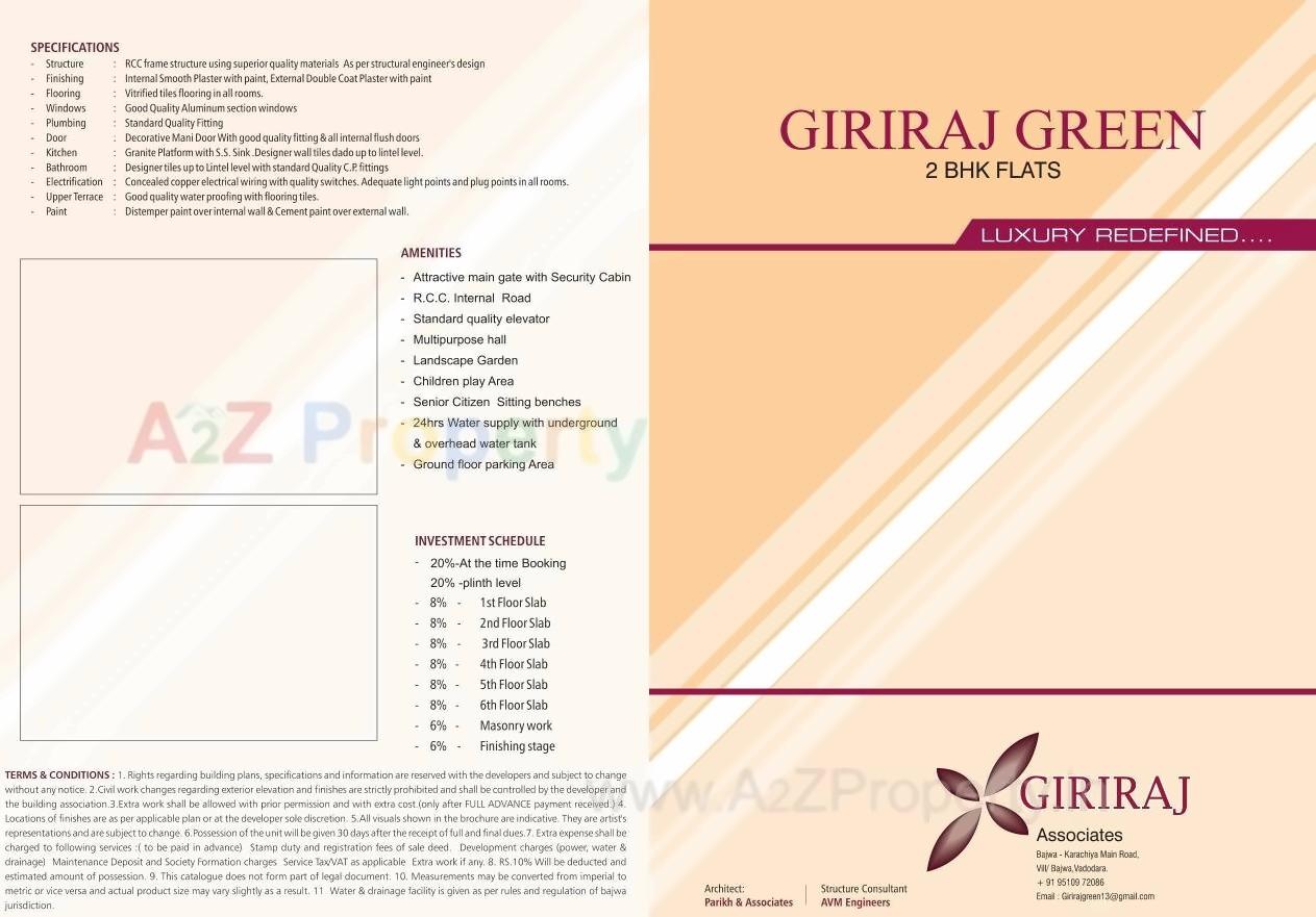  of real estate project Giriraj Green located at Bajwa, Vadodara, Gujarat