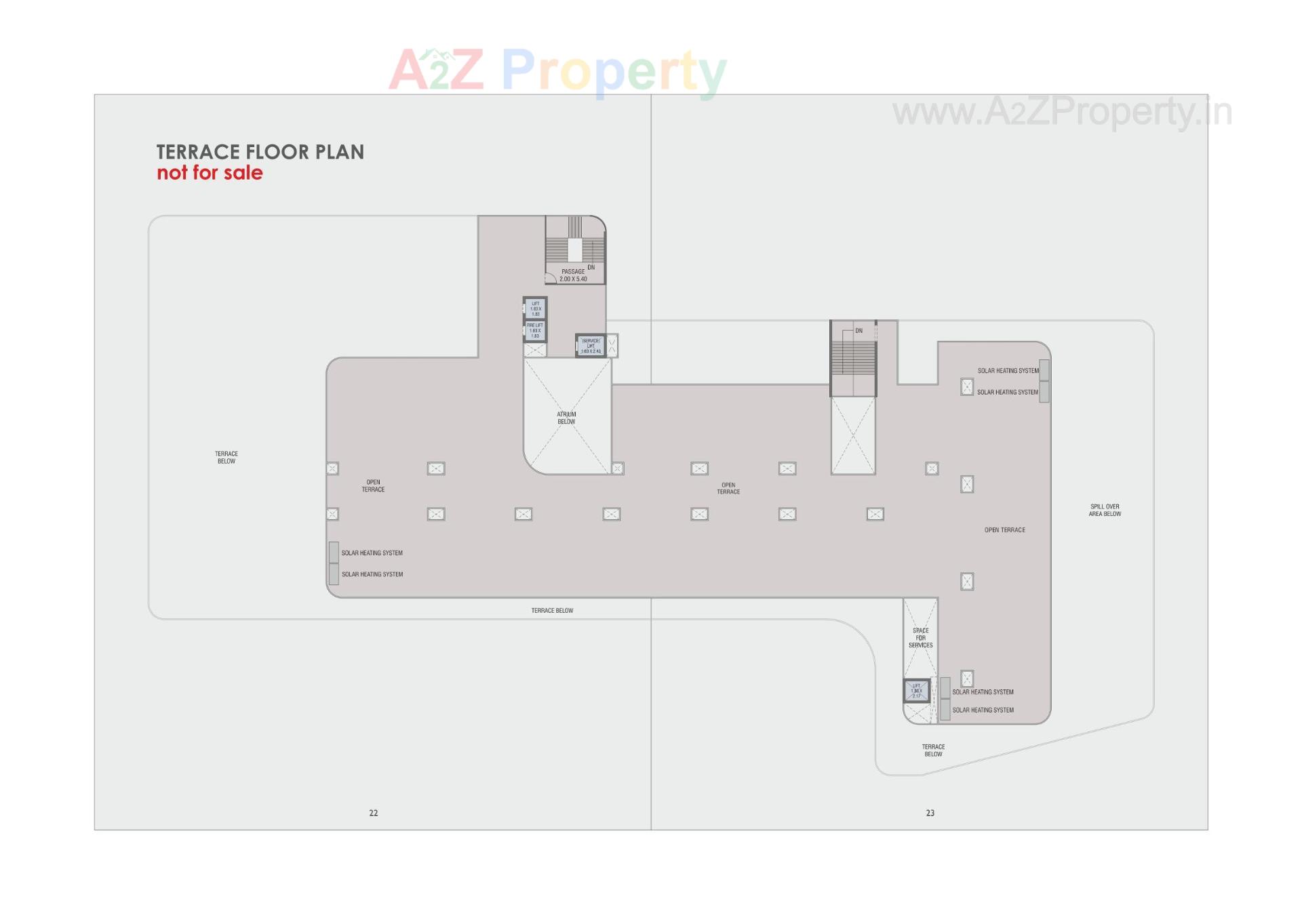 Layout of real estate project Gj Central located at Kasba, Vadodara, Gujarat