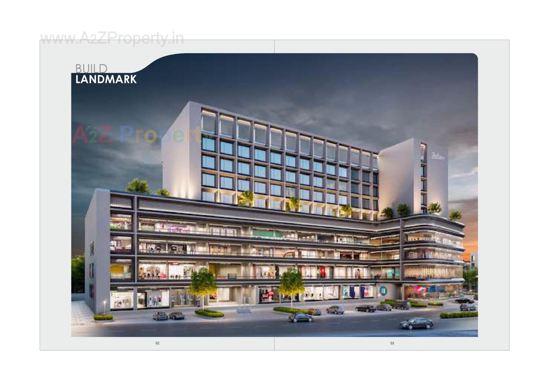 3D Elevation of real estate project Gj Central located at Kasba, Vadodara, Gujarat