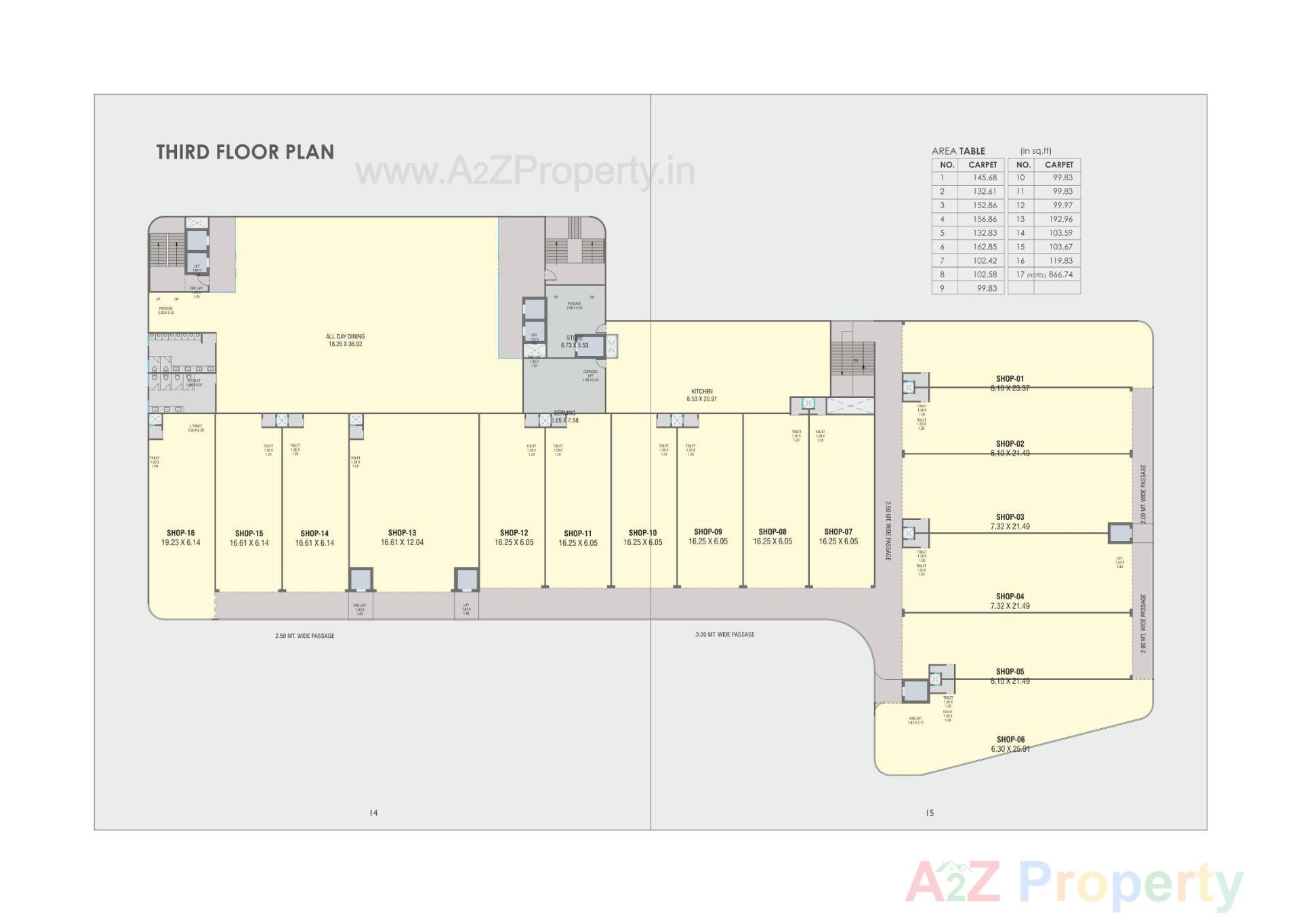 Layout of real estate project Gj Central located at Kasba, Vadodara, Gujarat