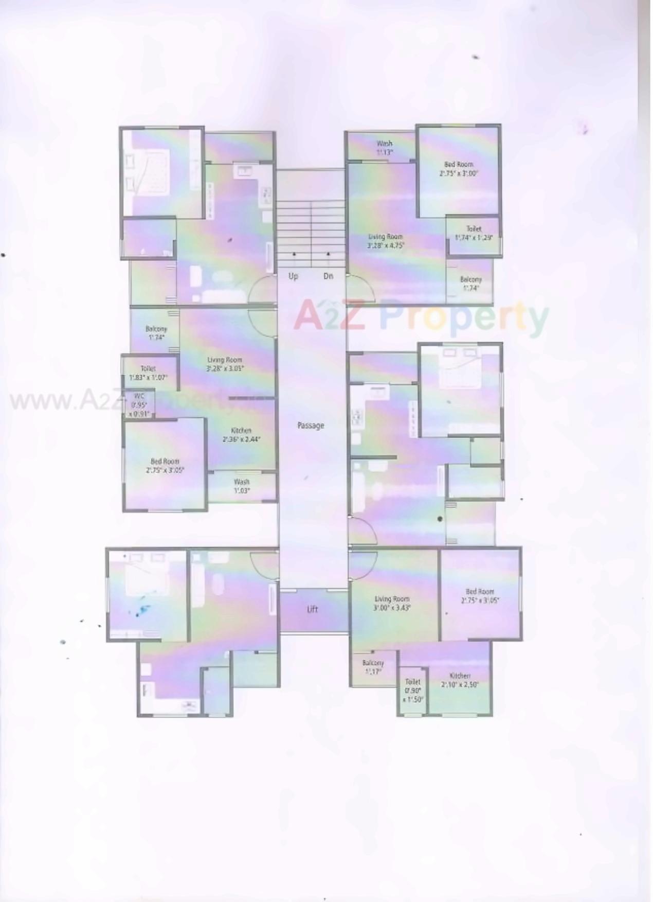 Layout of real estate project Gokul Dham located at Padra, Vadodara, Gujarat