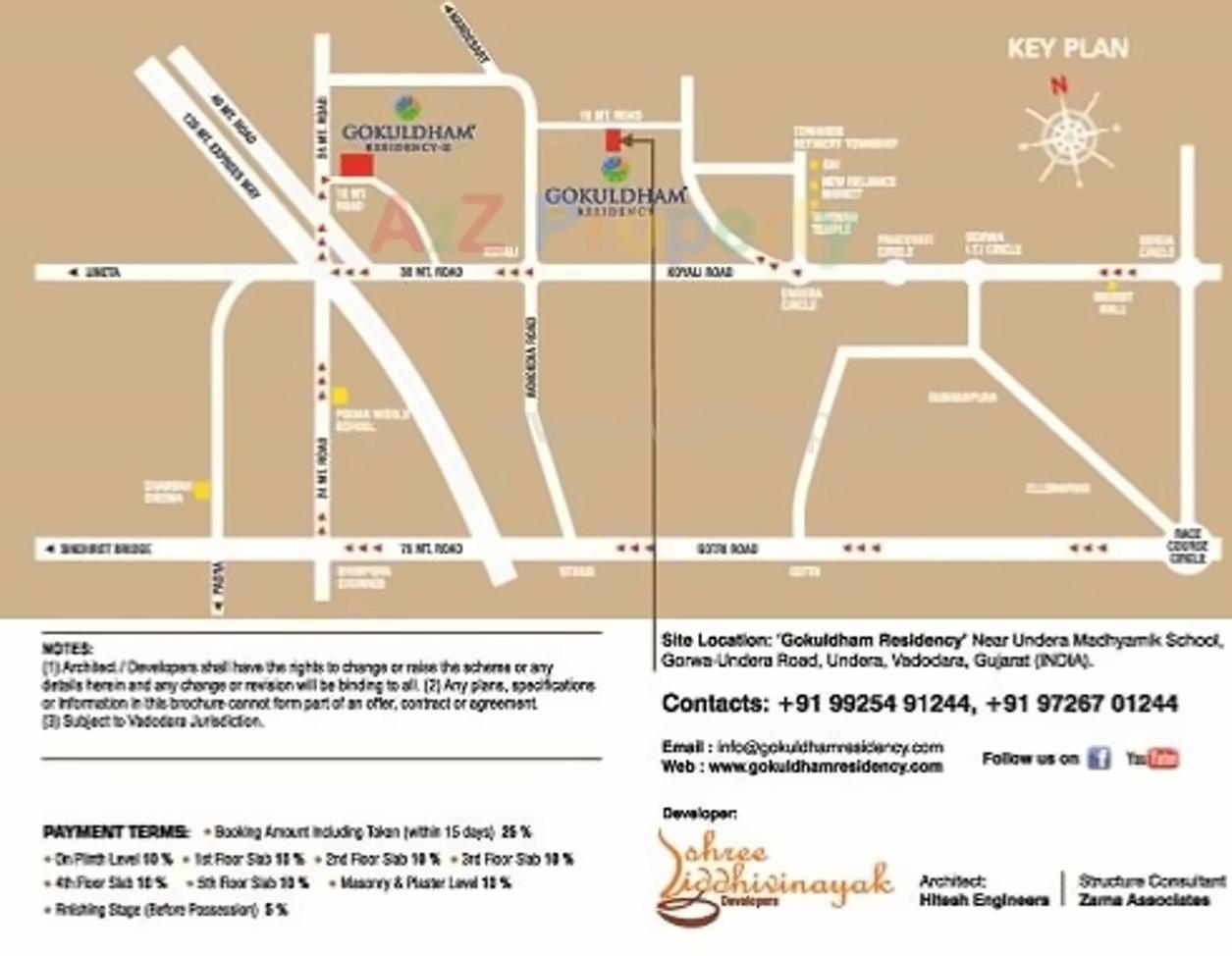  of real estate project Gokuldham Residency located at Undera, Vadodara, Gujarat