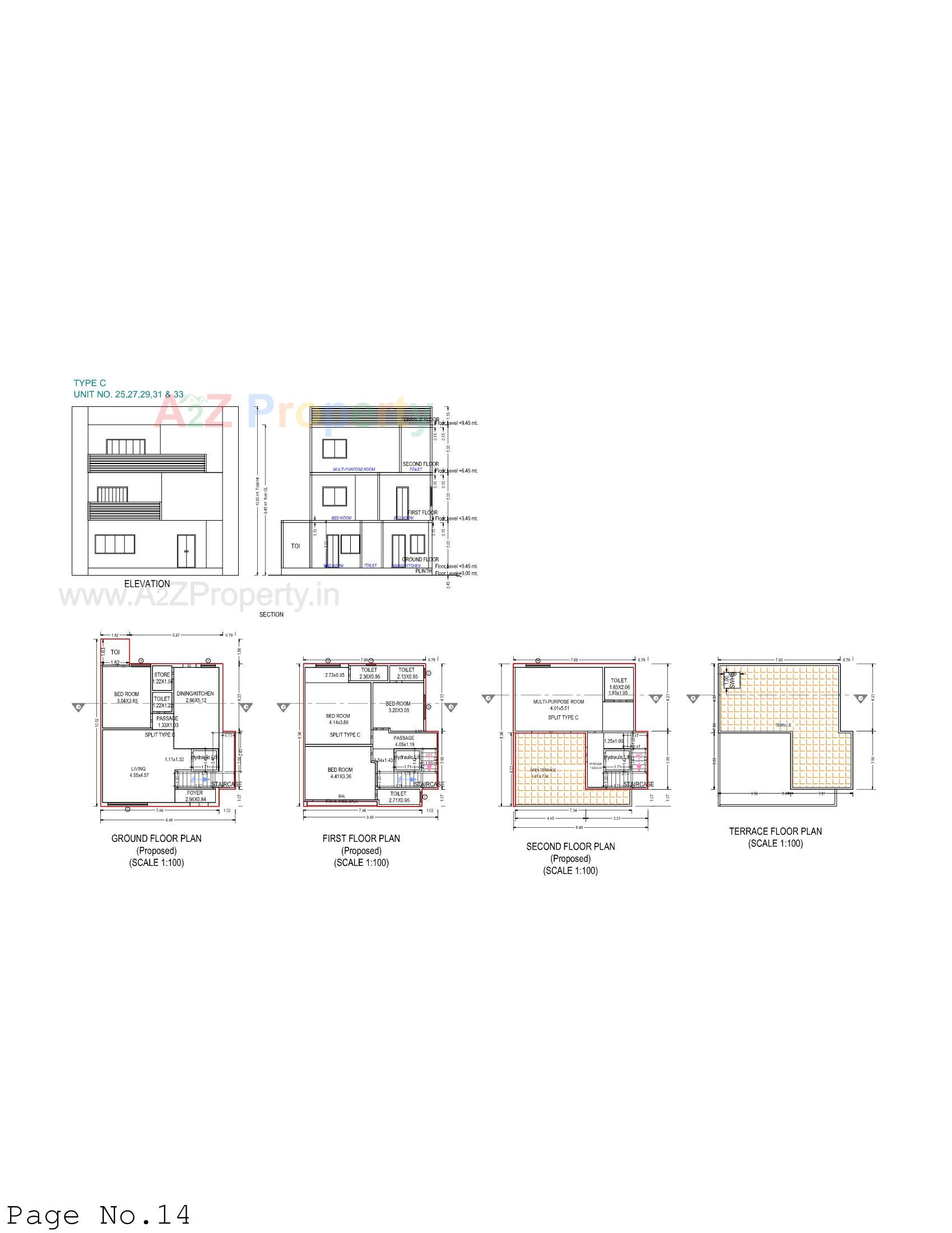 Layout of real estate project Gokulesh Greens located at Atladara, Vadodara, Gujarat
