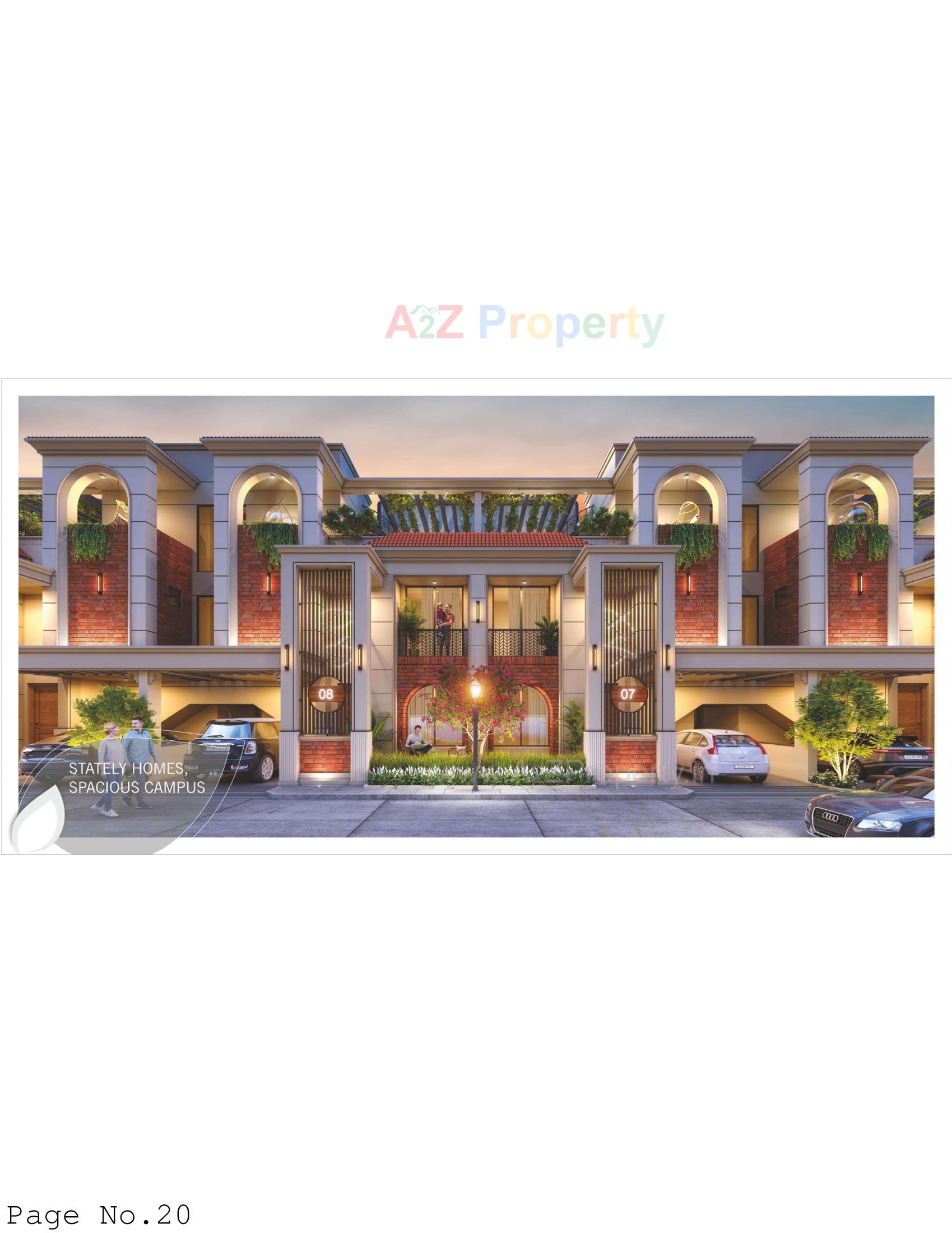 3D Elevation of real estate project Gokulesh Greens located at Atladara, Vadodara, Gujarat