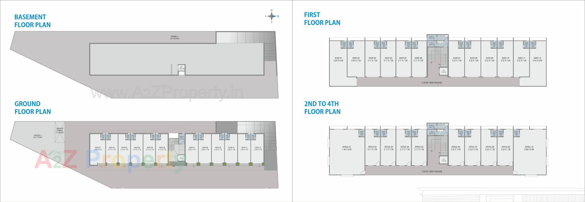 Layout of real estate project Gokulesh located at Bhayli, Vadodara, Gujarat