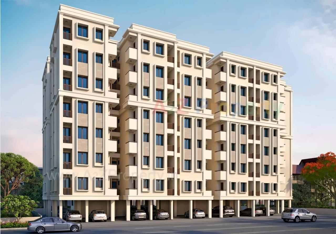 3D Elevation of real estate project Gold Point located at Gorva, Vadodara, Gujarat