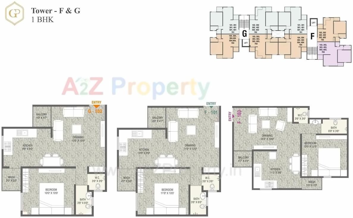 Layout of real estate project Gold Point located at Gorva, Vadodara, Gujarat
