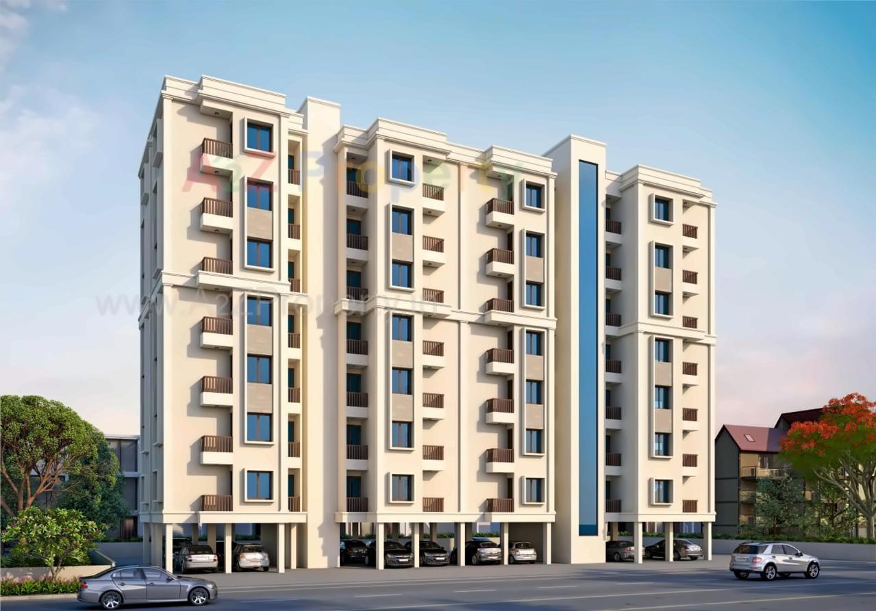 3D Elevation of real estate project Gold Point located at Gorva, Vadodara, Gujarat