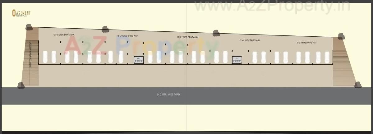 Layout of real estate project Goldcroft located at Bhayli, Vadodara, Gujarat