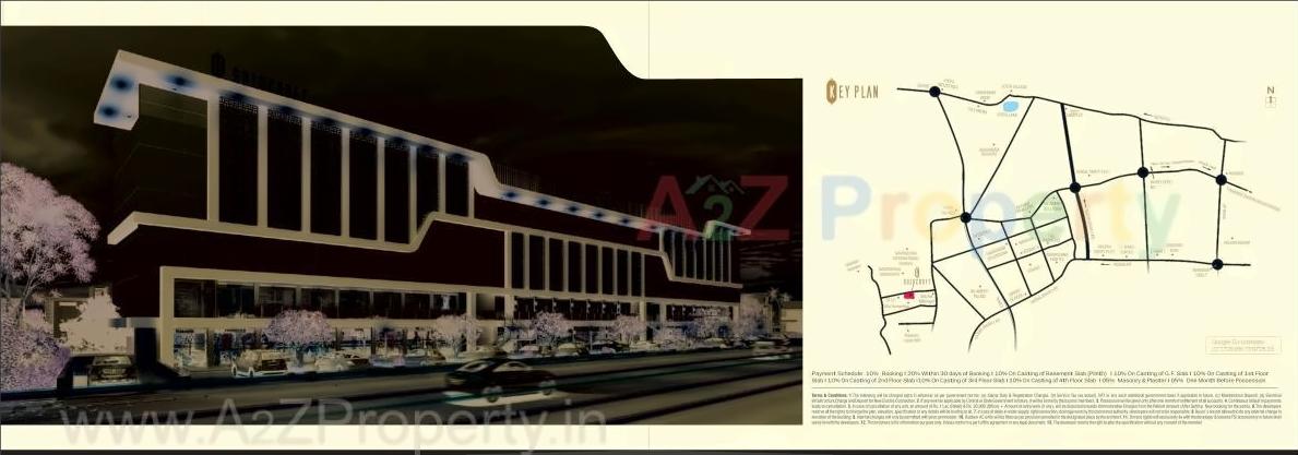 3D Elevation of real estate project Goldcroft located at Bhayli, Vadodara, Gujarat