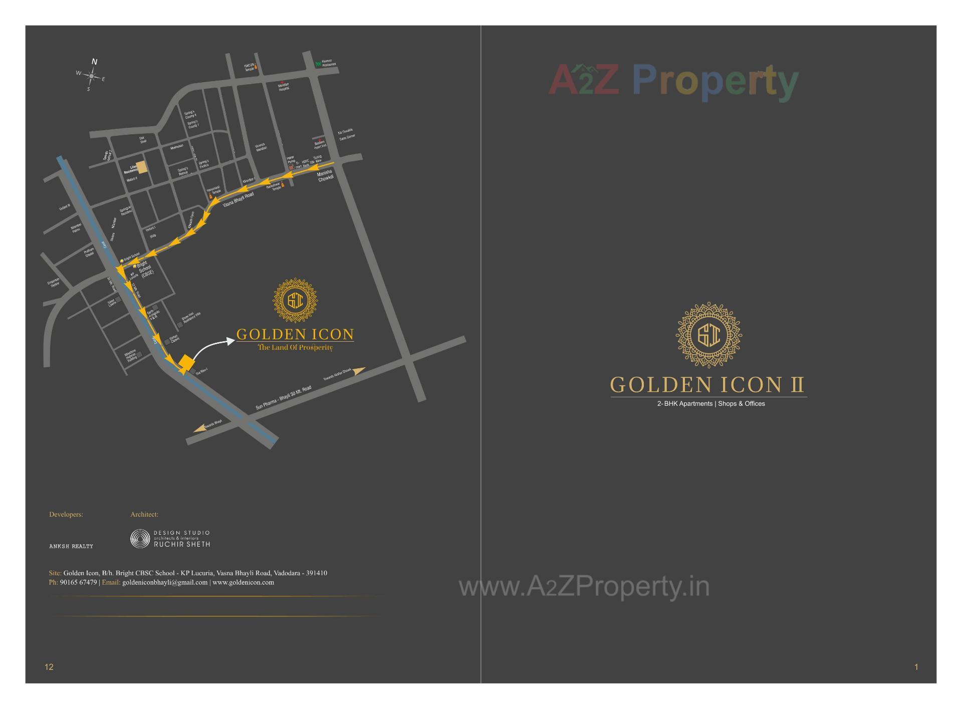  of real estate project Golden Icon located at Bhayli, Vadodara, Gujarat