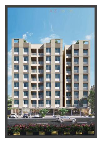 Elevation of real estate project Golden Icon located at Bhayli, Vadodara, Gujarat