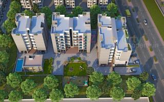 Elevation of real estate project Golden Icon located at Bhayli, Vadodara, Gujarat