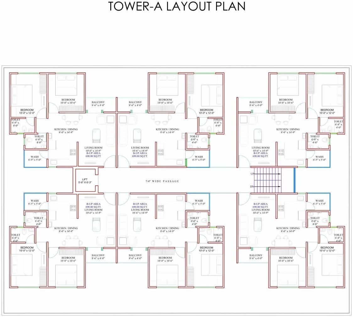 Layout of real estate project Golden Icon located at Bhayli, Vadodara, Gujarat