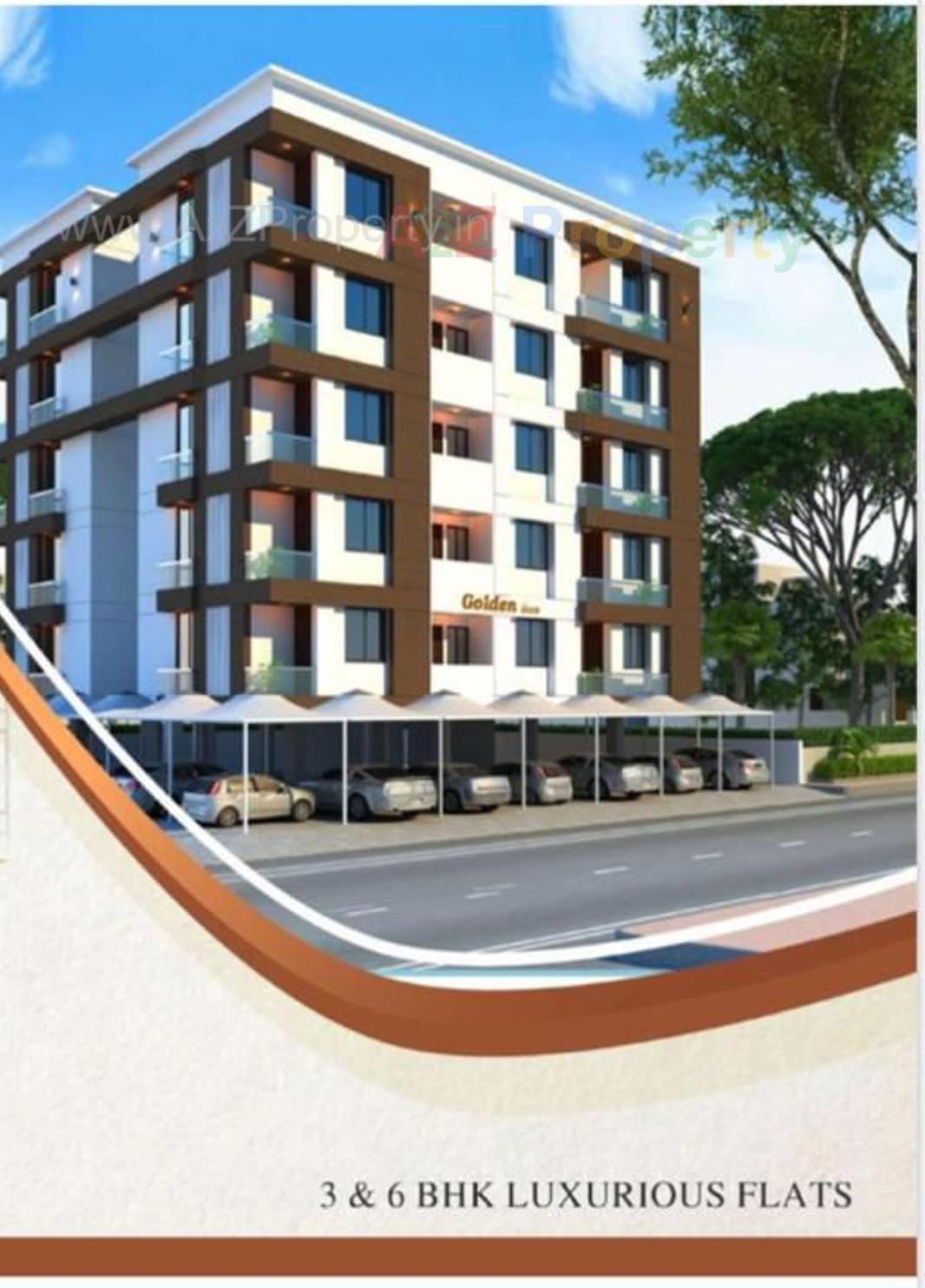 3D Elevation of real estate project Golden Icon located at Kasba, Vadodara, Gujarat