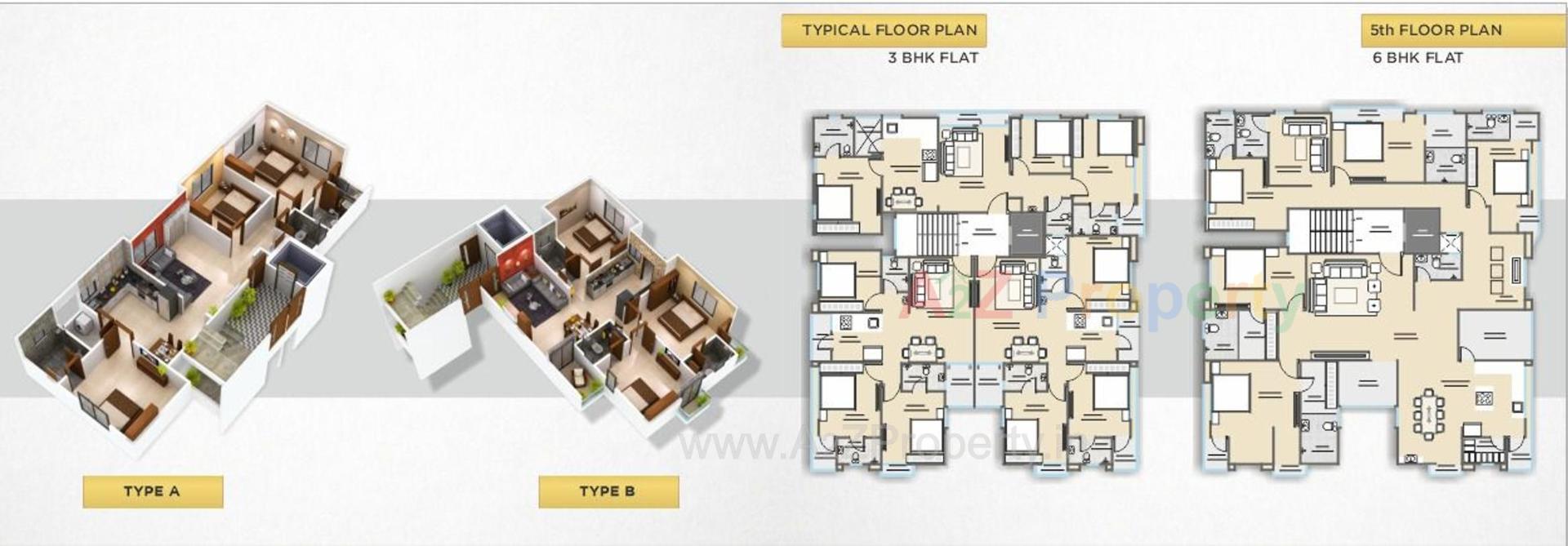 Layout of real estate project Golden Icon located at Kasba, Vadodara, Gujarat