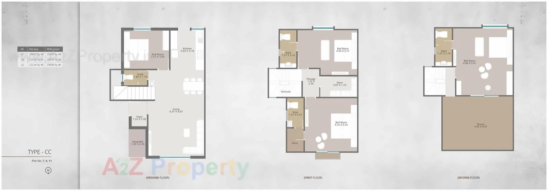 Layout of real estate project Gracewood located at Bhayli, Vadodara, Gujarat