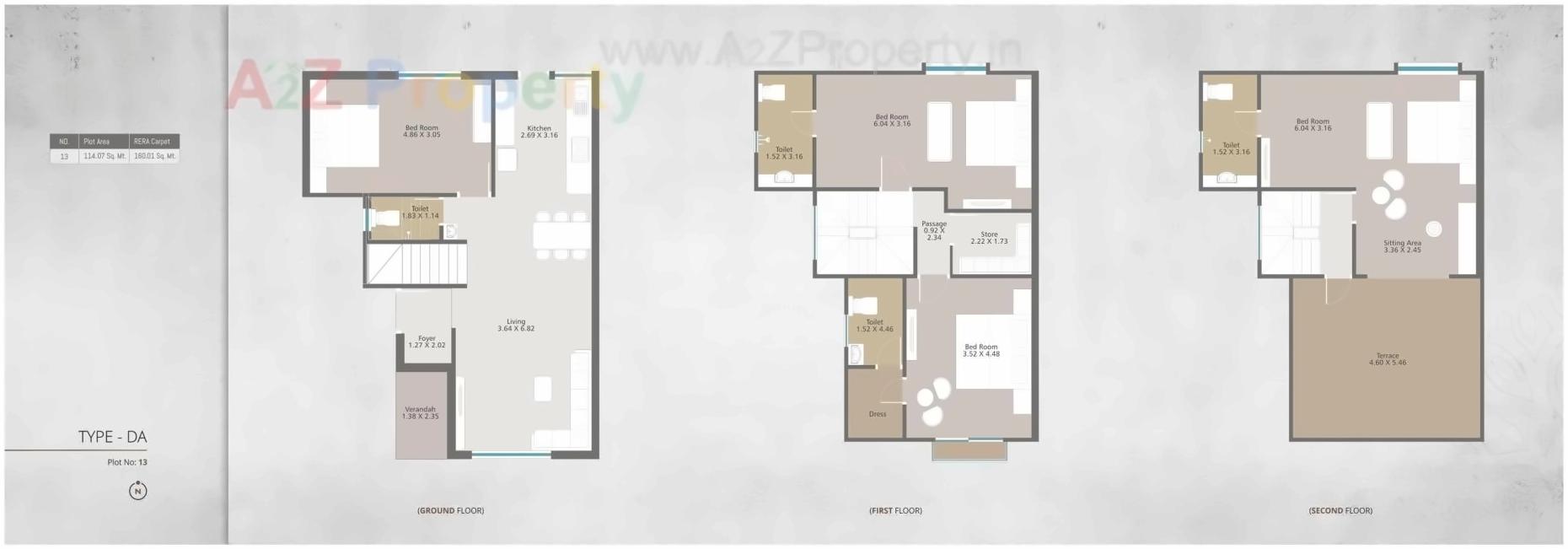 Layout of real estate project Gracewood located at Bhayli, Vadodara, Gujarat