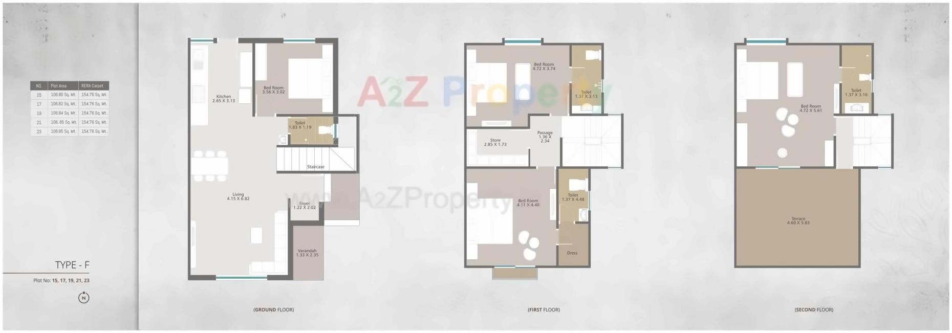 Layout of real estate project Gracewood located at Bhayli, Vadodara, Gujarat