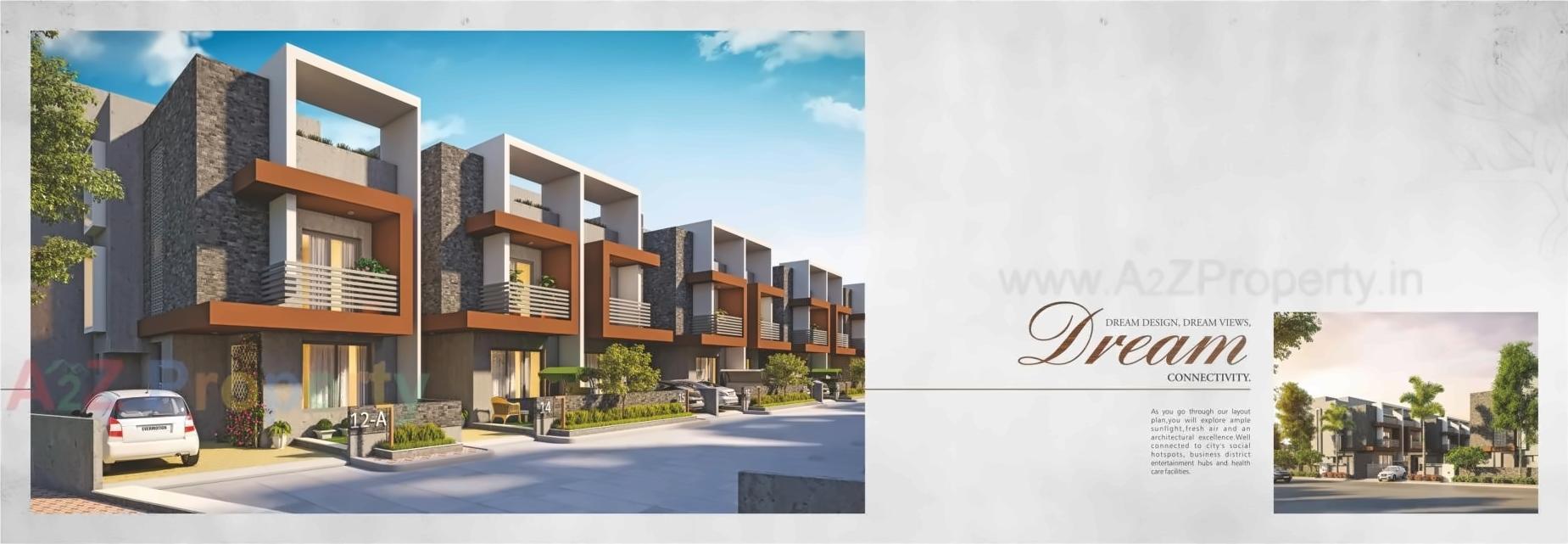 3D Elevation of real estate project Gracewood located at Bhayli, Vadodara, Gujarat
