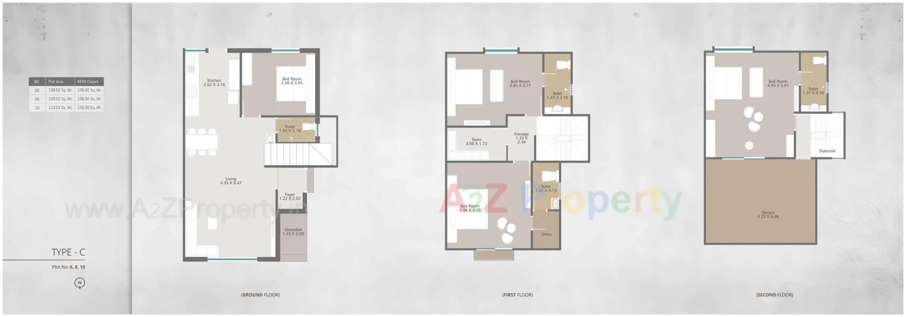 Layout of real estate project Gracewood located at Bhayli, Vadodara, Gujarat
