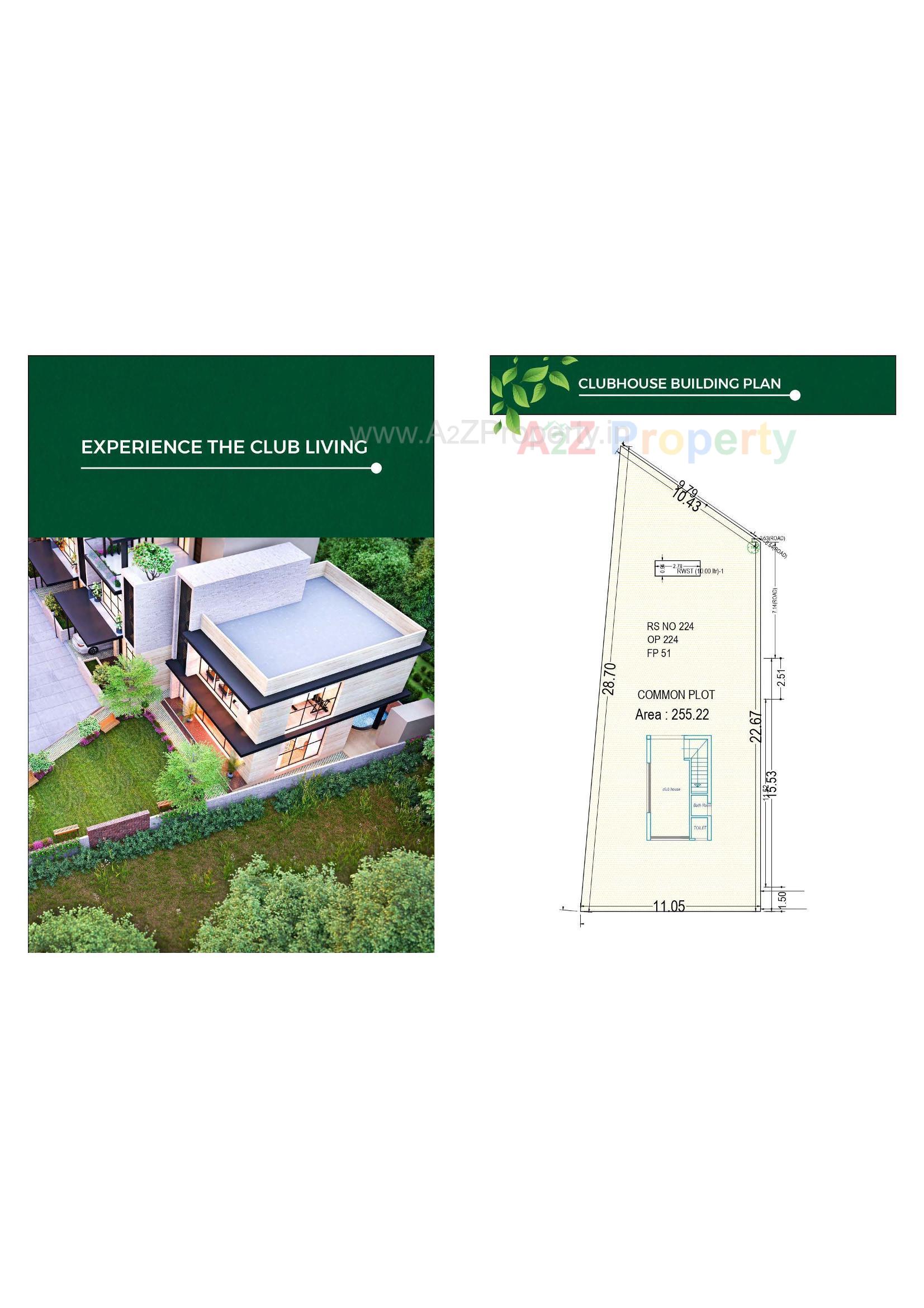 Layout of real estate project Green Leaf located at Sevasi, Vadodara, Gujarat