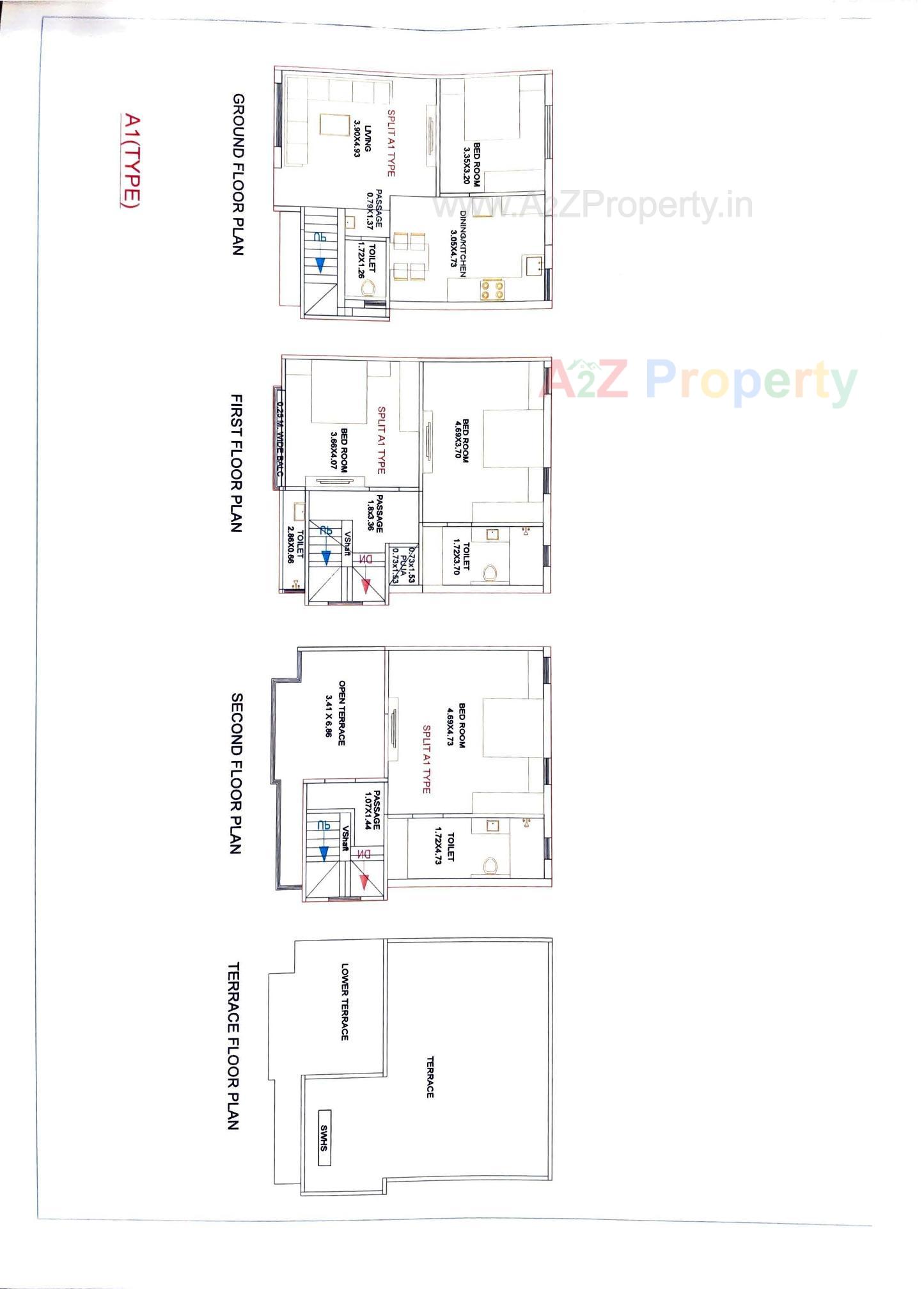 Layout of real estate project Green Leaf located at Sevasi, Vadodara, Gujarat