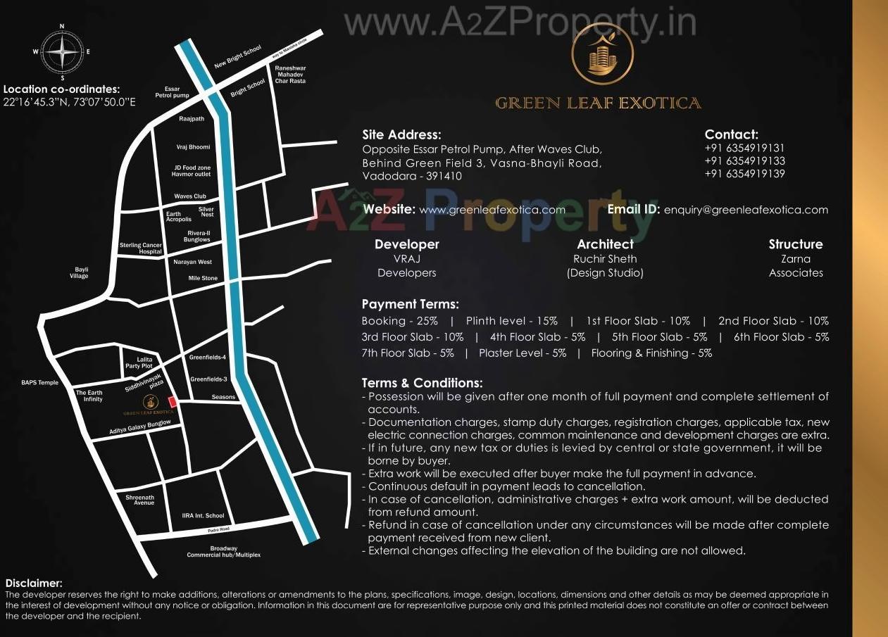  of real estate project Green Leaf Exotica located at Bhayli, Vadodara, Gujarat