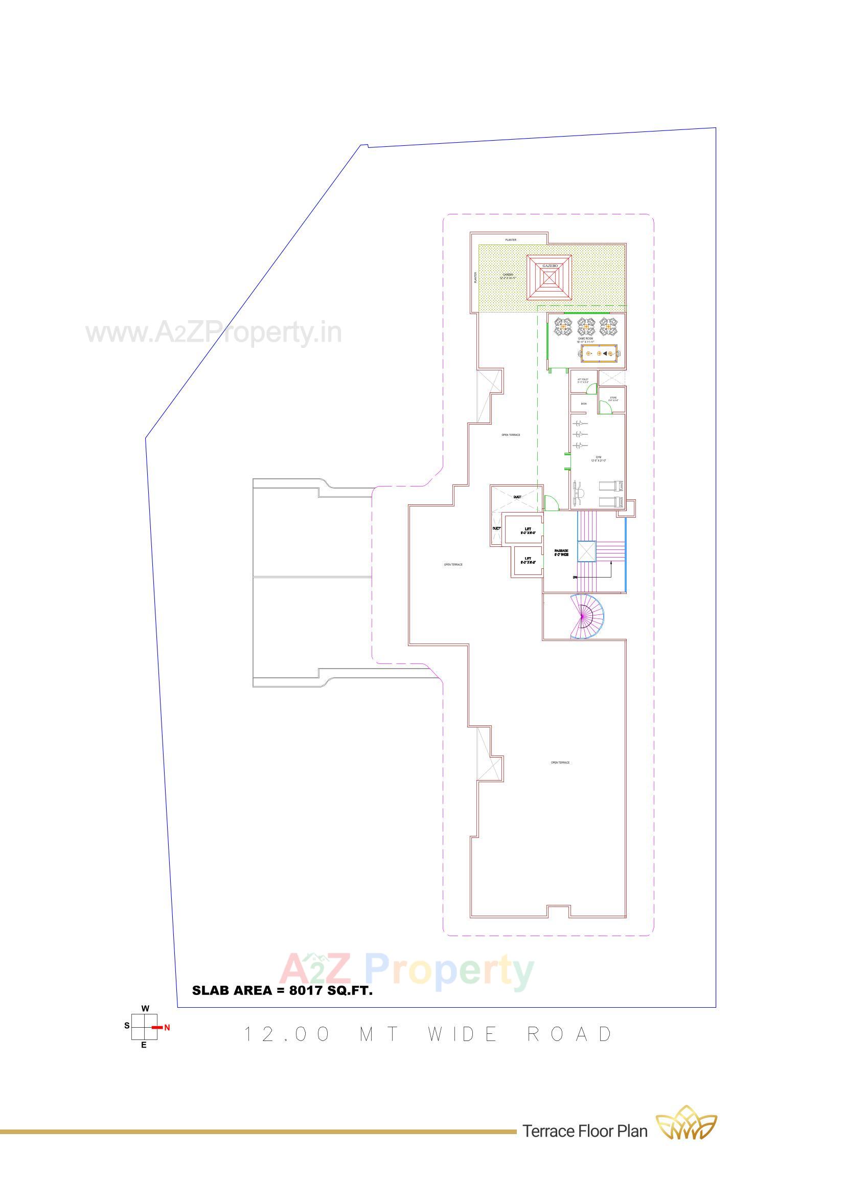 Layout of real estate project Green Leaf Regalia located at Gotri, Vadodara, Gujarat