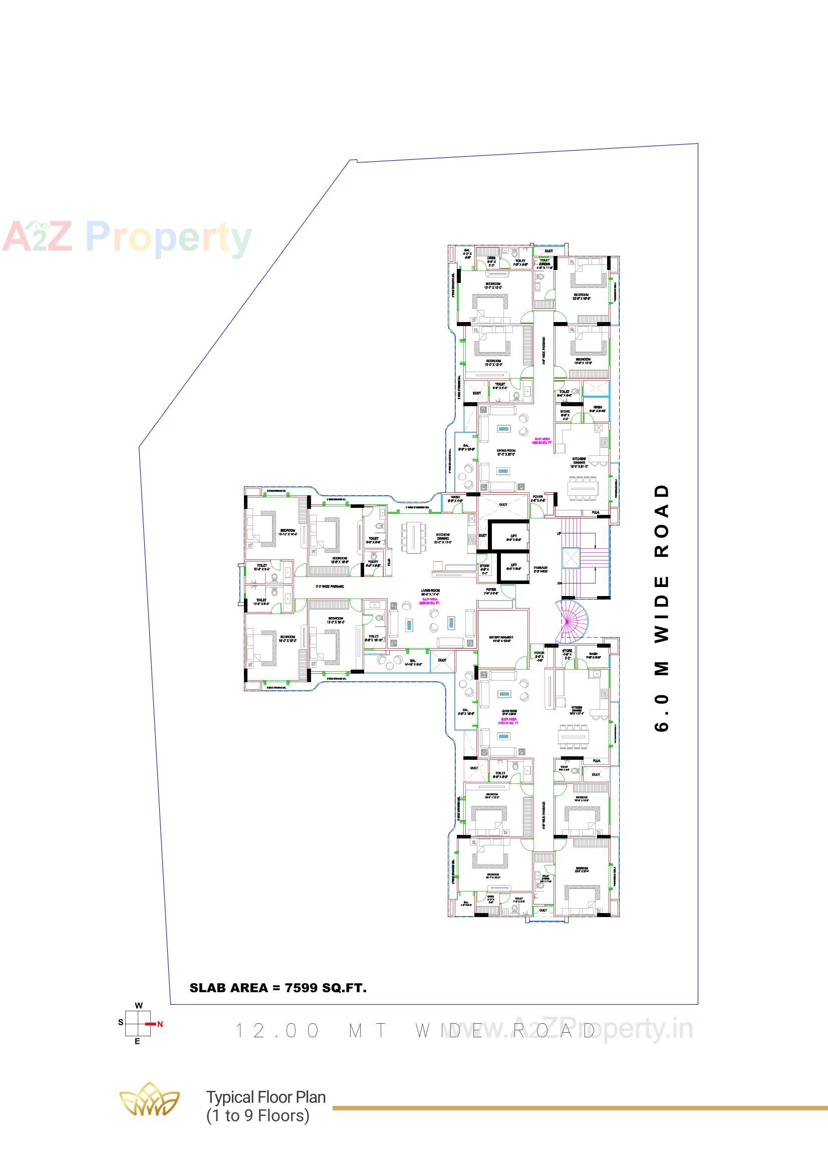 Layout of real estate project Green Leaf Regalia located at Gotri, Vadodara, Gujarat