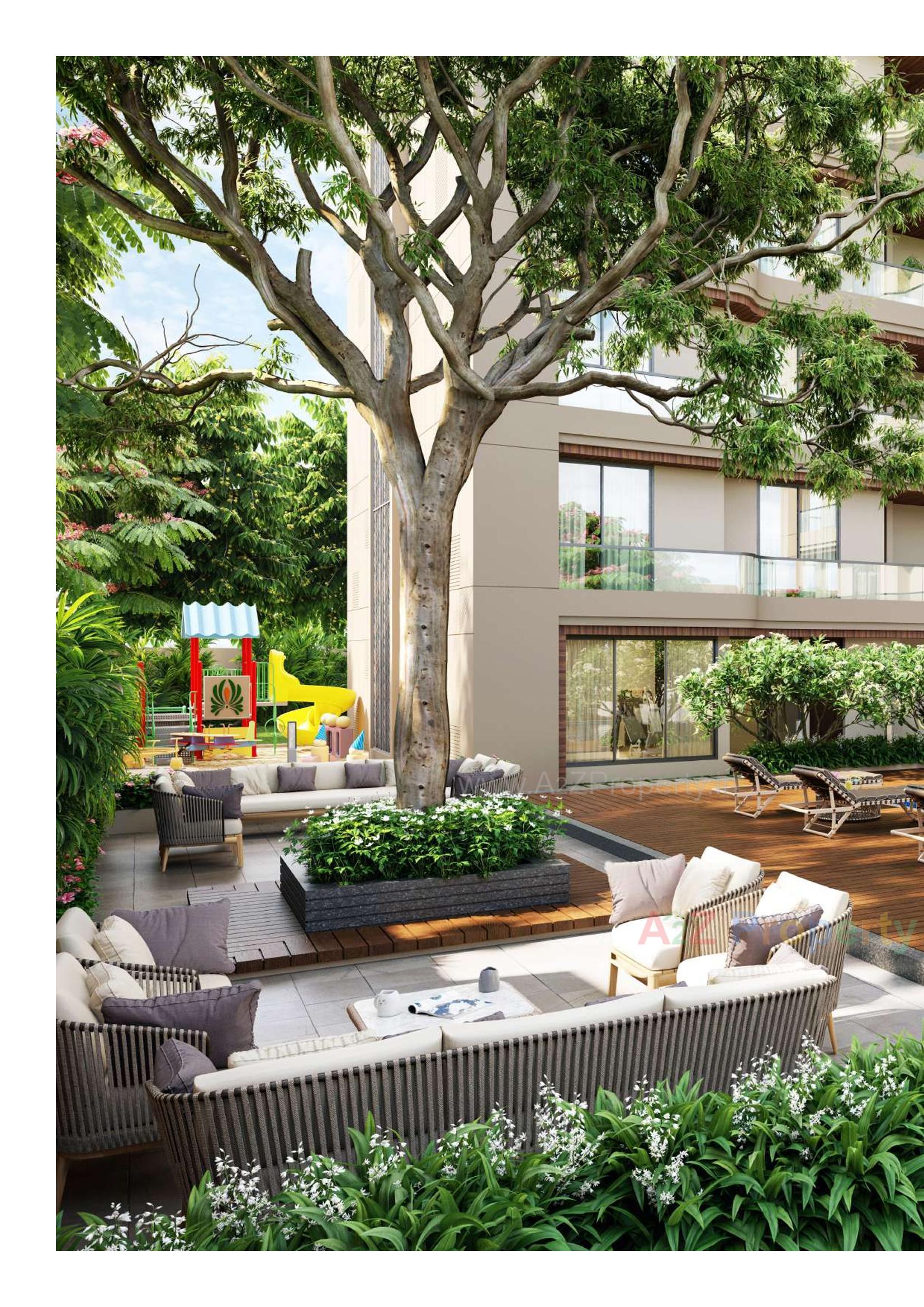 3D Elevation of real estate project Green Leaf Regalia located at Gotri, Vadodara, Gujarat