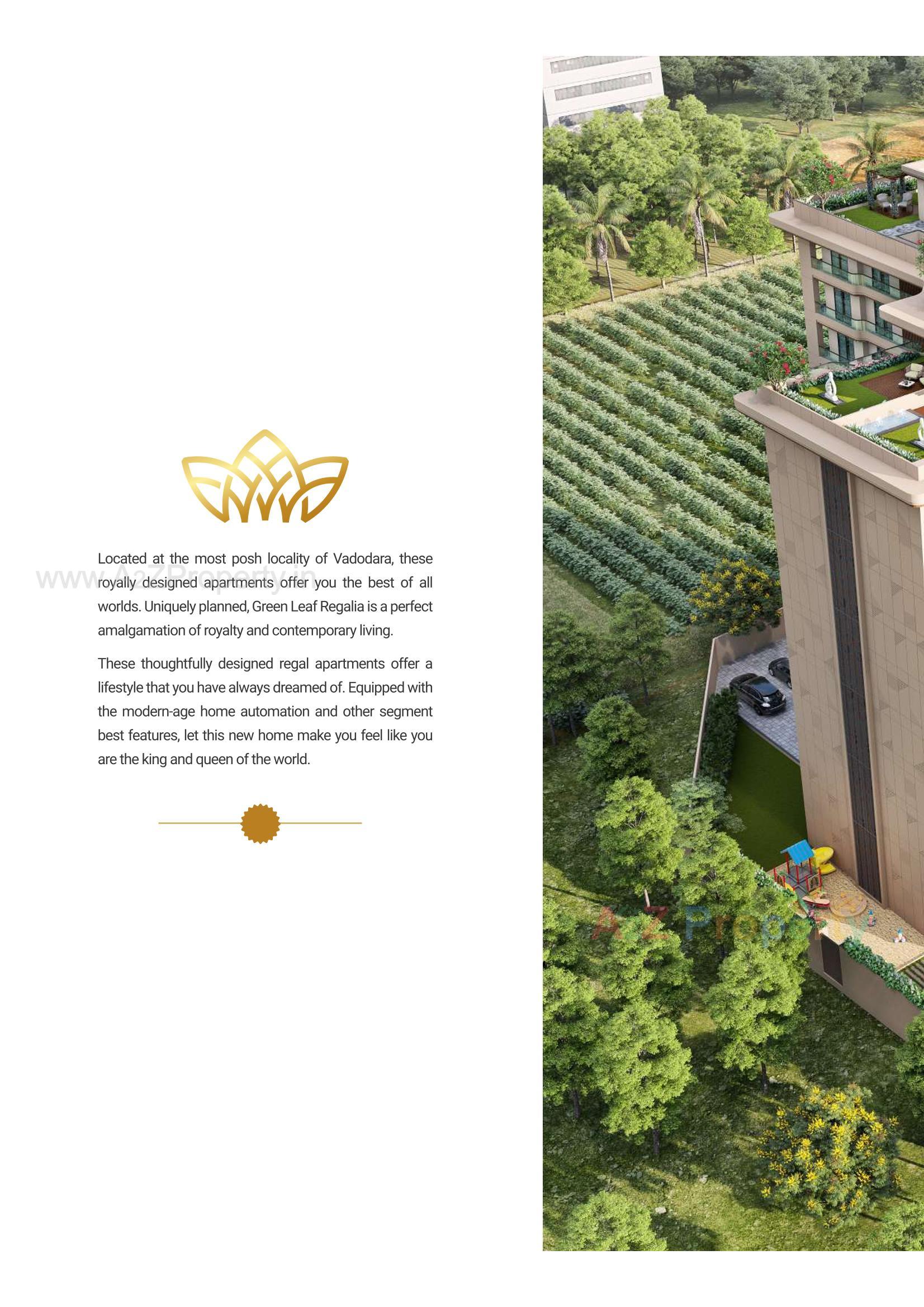  of real estate project Green Leaf Regalia located at Gotri, Vadodara, Gujarat