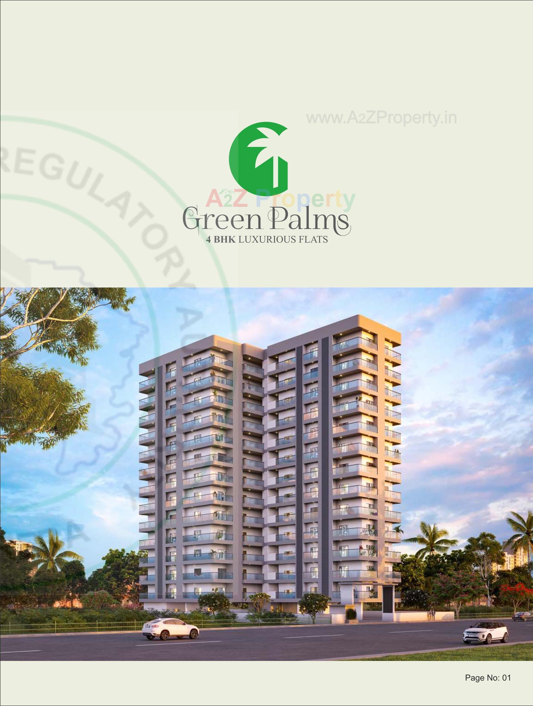 3D Elevation of real estate project Green Palms located at Bhayli, Vadodara, Gujarat