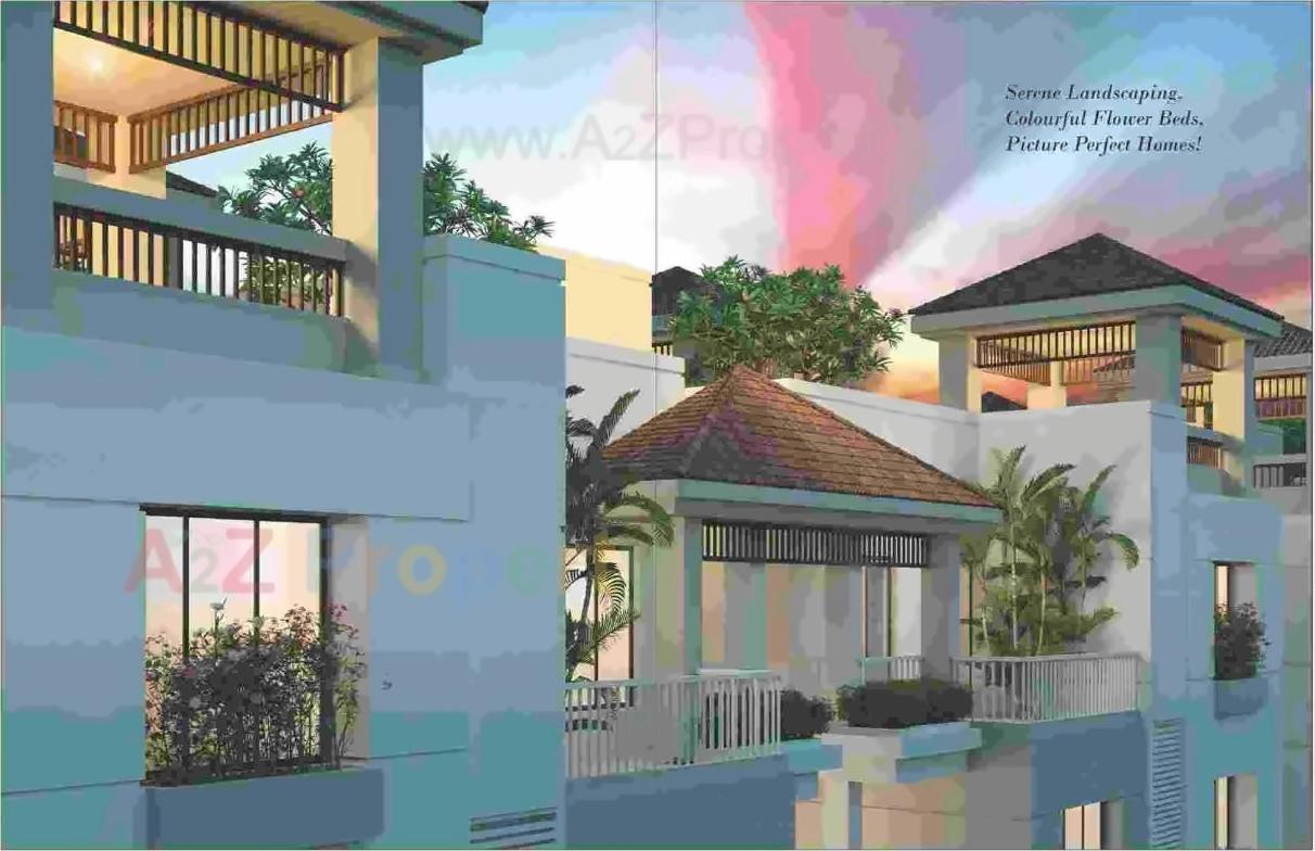 3D Elevation of real estate project Greenfields located at Bhayli, Vadodara, Gujarat