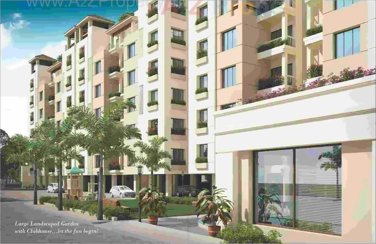 3D Elevation of real estate project Greenfields located at Bhayli, Vadodara, Gujarat