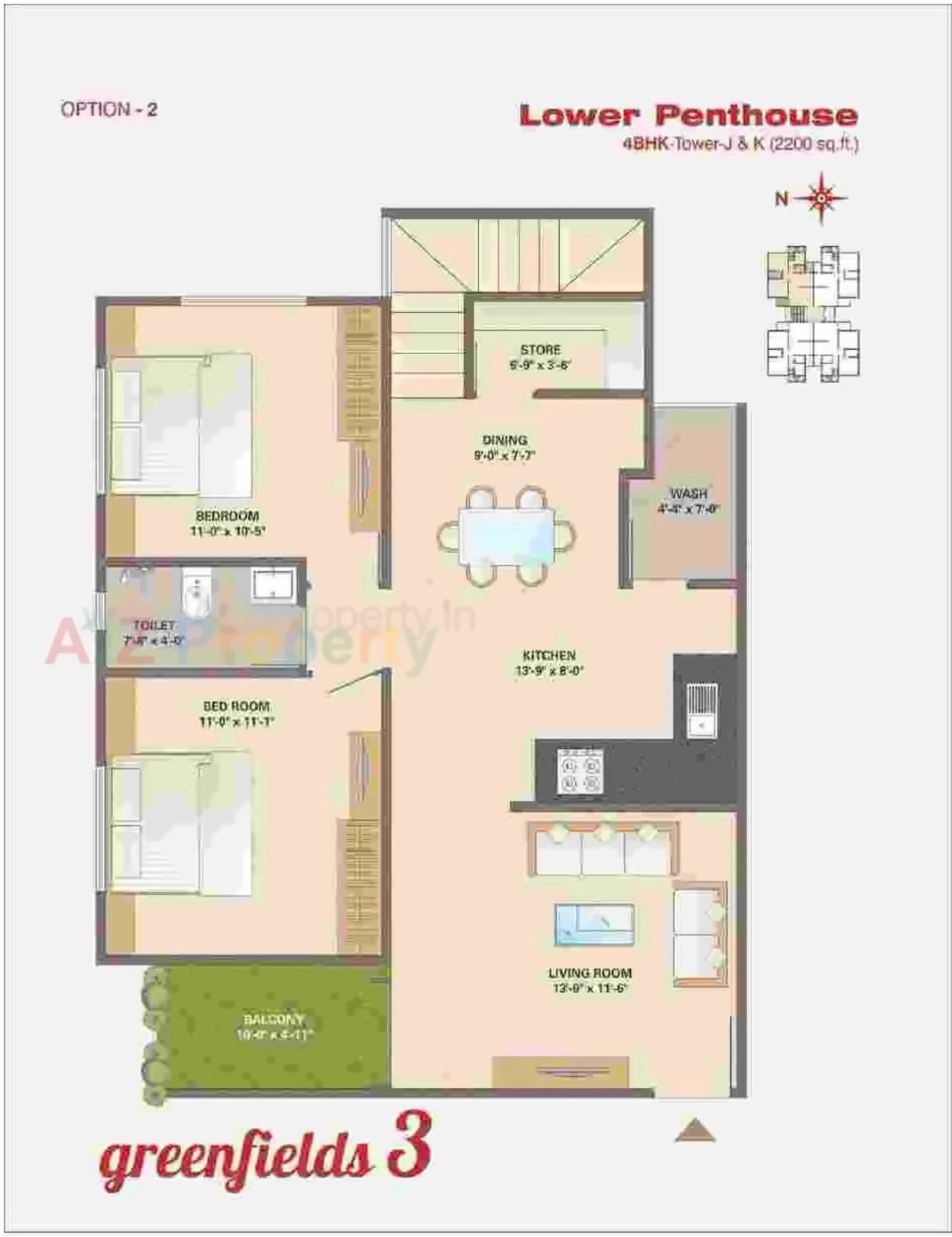 Layout of real estate project Greenfields located at Bhayli, Vadodara, Gujarat