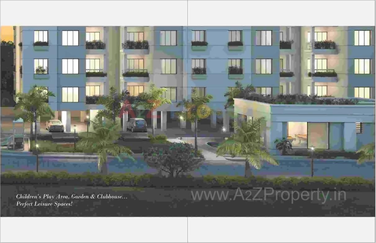 3D Elevation of real estate project Greenfields located at Bhayli, Vadodara, Gujarat