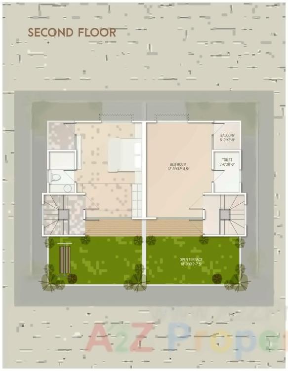 Layout of real estate project Greenfields   4+ located at Bhayli, Vadodara, Gujarat