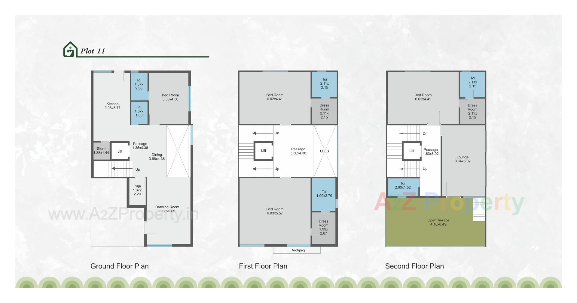 Layout of real estate project Greenleaf Heritage located at Sevasi, Vadodara, Gujarat
